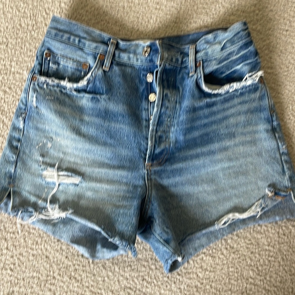 COPY - Agolde Womens Dee Vintage Ultra High Rise Denim Shorts in Muse